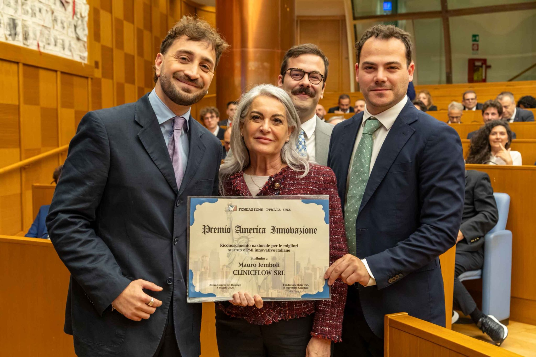 Premio America Innovazione, ritirato alla Camera dei Deputati